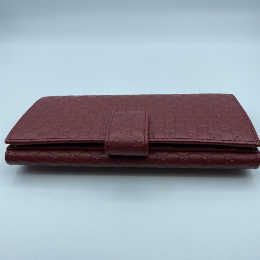 GUCCI（グッチ） 【GUCCI】グッチ マイクログッチシマ 長財布 RED