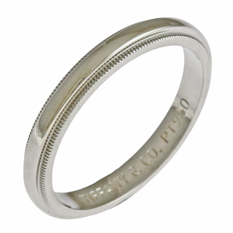 TIFFANY&Co.（ティファニー） ミルグレイン リング 指輪 17号 Pt950