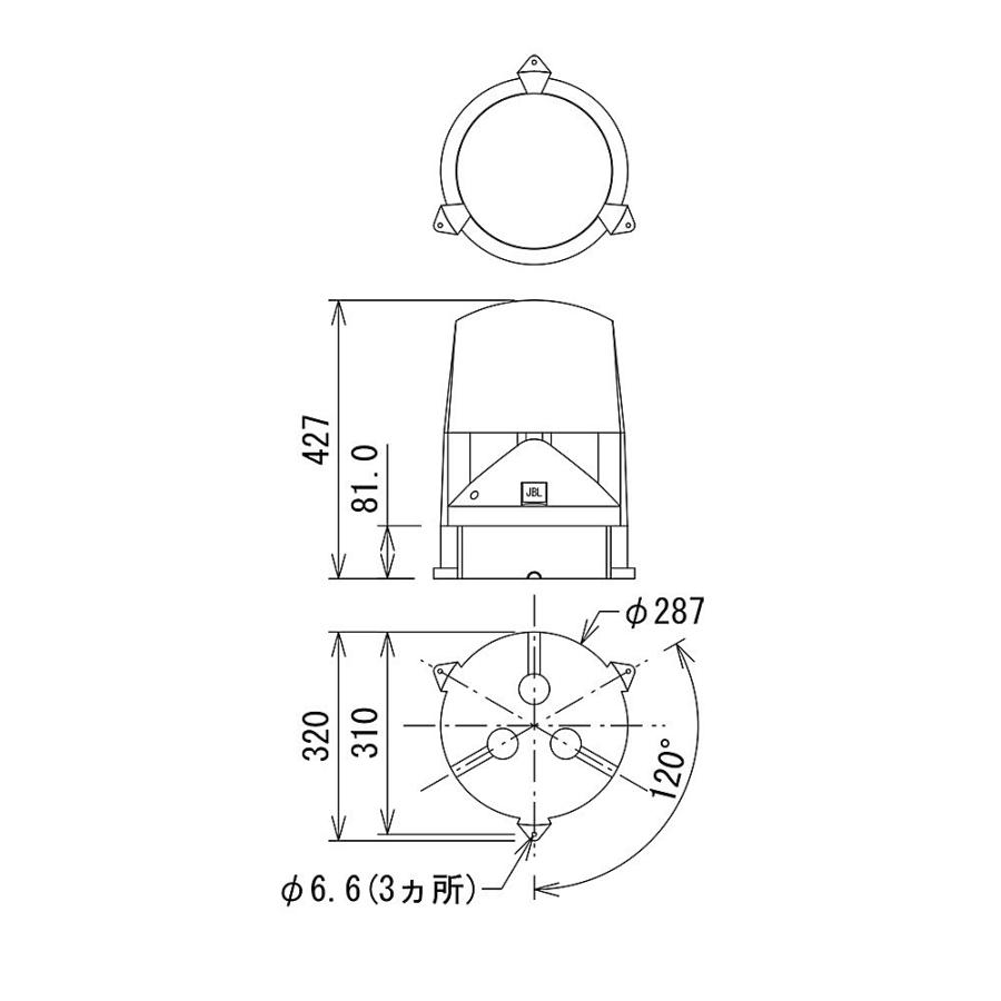 JBL（ジェイビーエル） JBL Control85M 地面設置野外用同軸2-Way