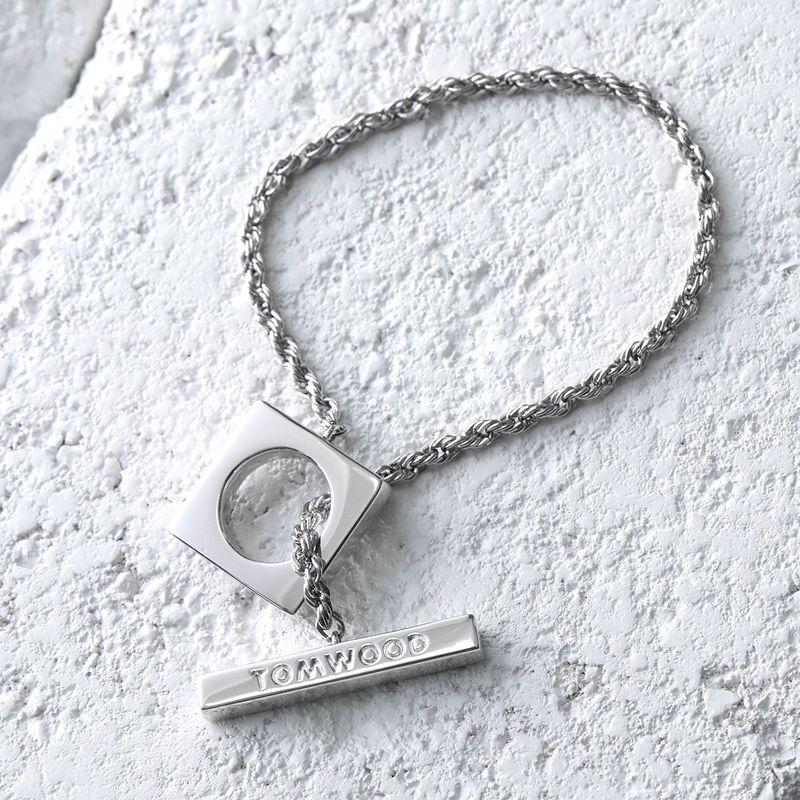 TOM WOOD（トムウッド） ブレスレット Square Rope Bracelet スクエア
