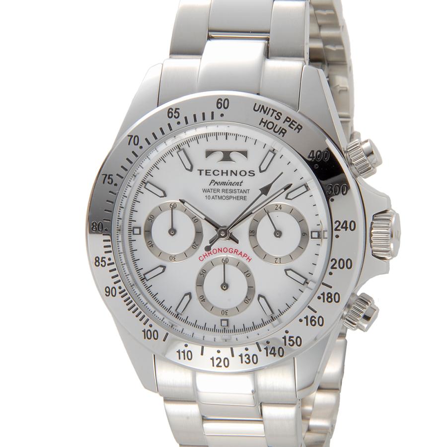 TECHNOS（テクノス） 3月決算セール 腕時計 メンズ TP0403SW クロノ