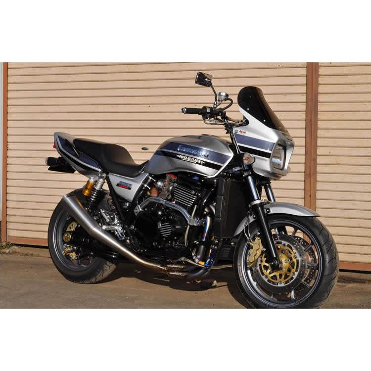 POWER BUILDER パワービルダー 手曲げメガホンマフラー ZRX 1200 1100