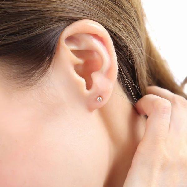 DAIYA（ダイヤ） ダイヤモンド ピアス 片耳 K18 一粒 レディース