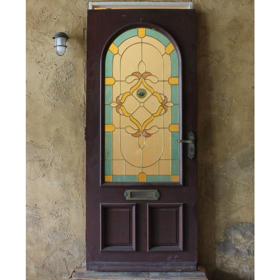 アンティークドア ステンドグラス ガラス ドア 海外輸入 中古