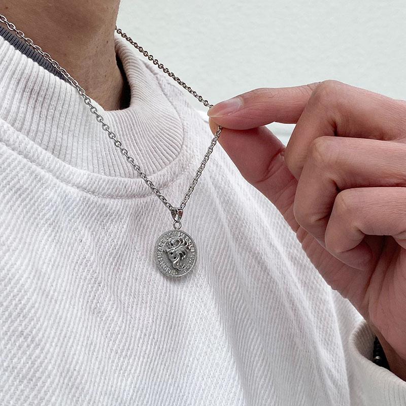 LION HEART（ライオンハート） ハウル コイン ネックレス ステンレス