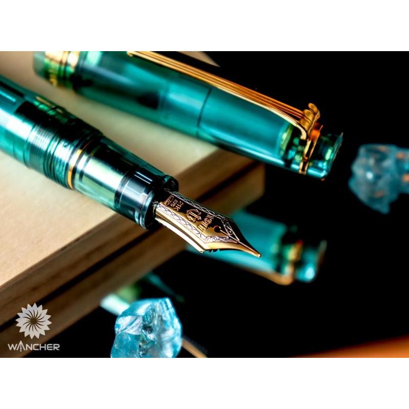 セーラー万年筆 WANCHER × SAILOR プロフェッショナルギア 21金 アクア
