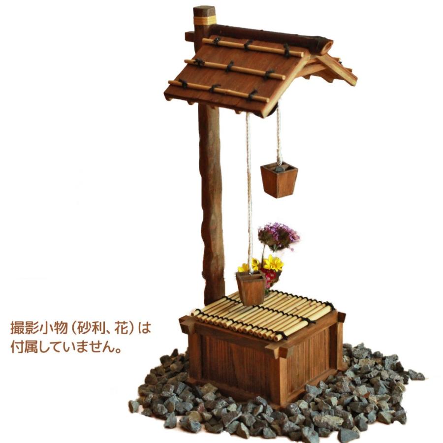 アンティーク レトロ ジオラマ 木製 ミニチュア つるべ井戸 : ウィズ
