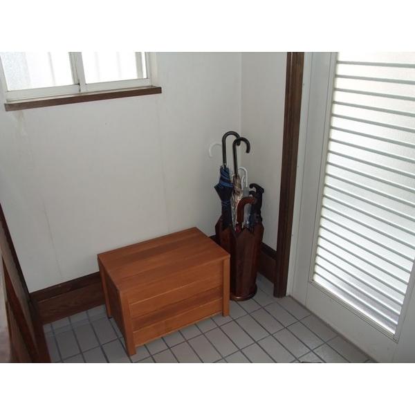 収納ボックス付きベンチ匠 チーク色 横幅60cm 木製 フタ付き