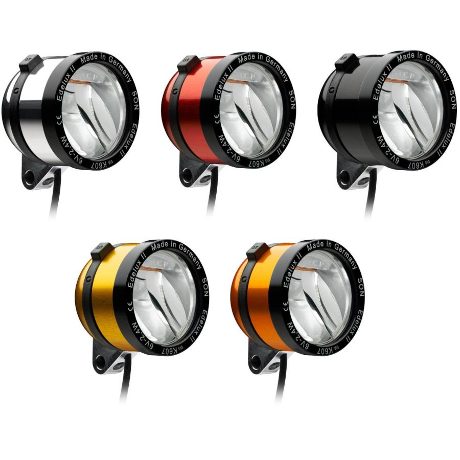 自転車 LED ダイナモ ライト 電池不要 SON NABENDYNAMO EdeluxII