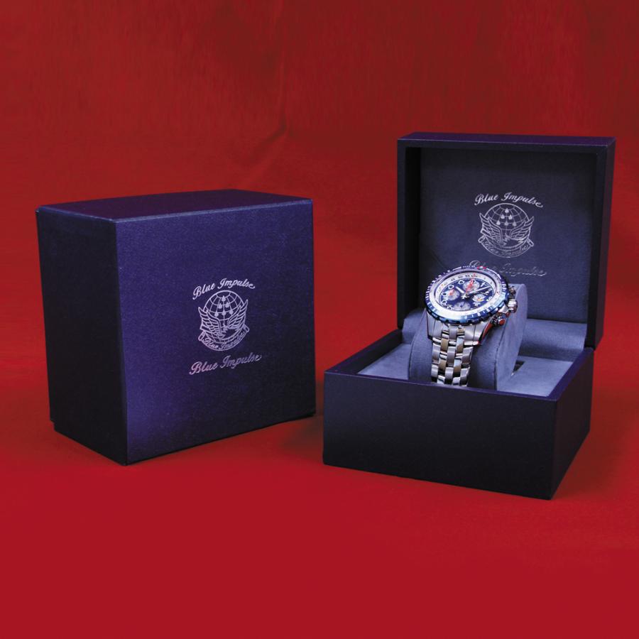 航空自衛隊 創隊60周年記念 『 ブルーインパルス 』 航空腕時計 クロノ