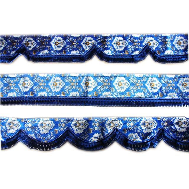 トラック用品 金華山フロントカーテン 両面 新格子 Lサイズ 2200mm 4t