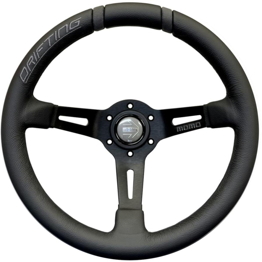 正規品 MOMO ステアリング ドリフティング 33パイ ブラックレザー
