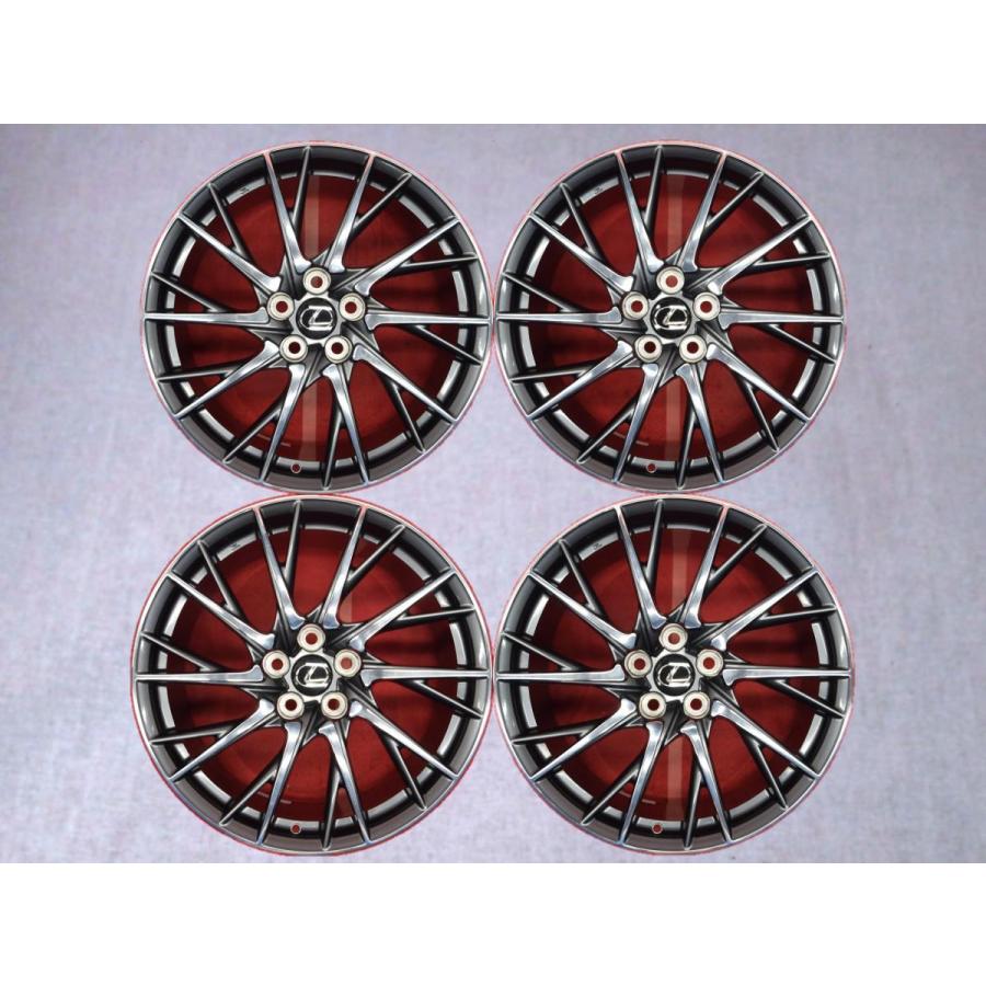 レクサス LEXUS 〉 RC-F 純正 19inch ガンメタ/ポリッシュ BBS製 鍛造