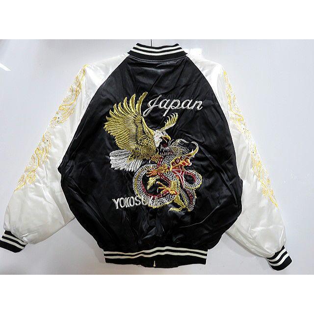 スカジャン 鷹龍刺繍 日本製本格刺繍のスカジャン5L : takafuku1915