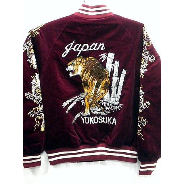 スカジャン 日本製本格刺繍のスカジャン3L 竹虎 別珍 : takafuku1915