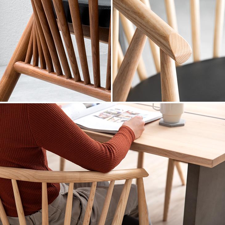 タンスのゲン 8日+5% ダイニングチェア 天然木 完成品 おしゃれ