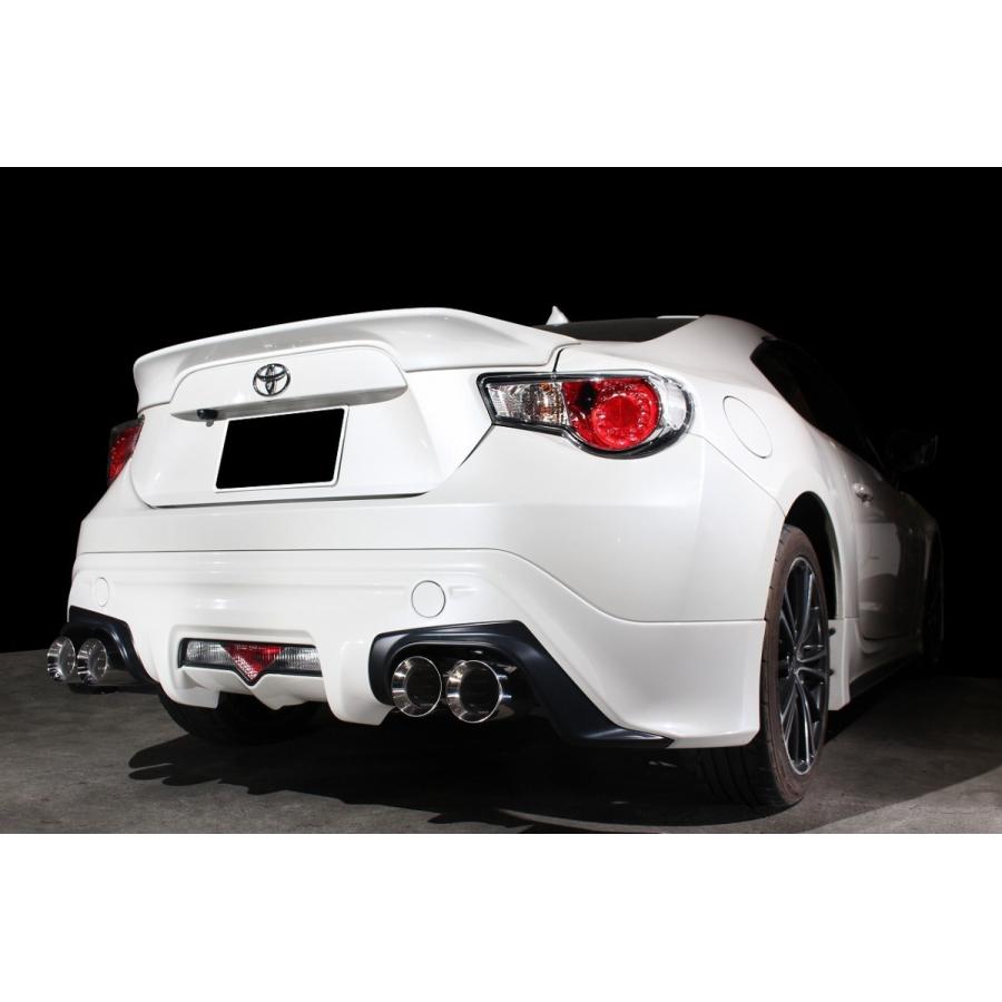 スリーキャッツ ZN6 86 100Φ真円 4本出し ストレート マフラー TRDリア