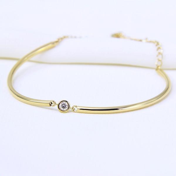 ジュエリーツツミ K18イエローゴールドダイヤモンドブレスレット