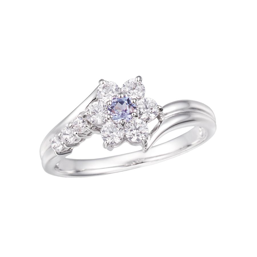 ジュエリーツツミ K10ホワイトゴールドタンザナイトリング