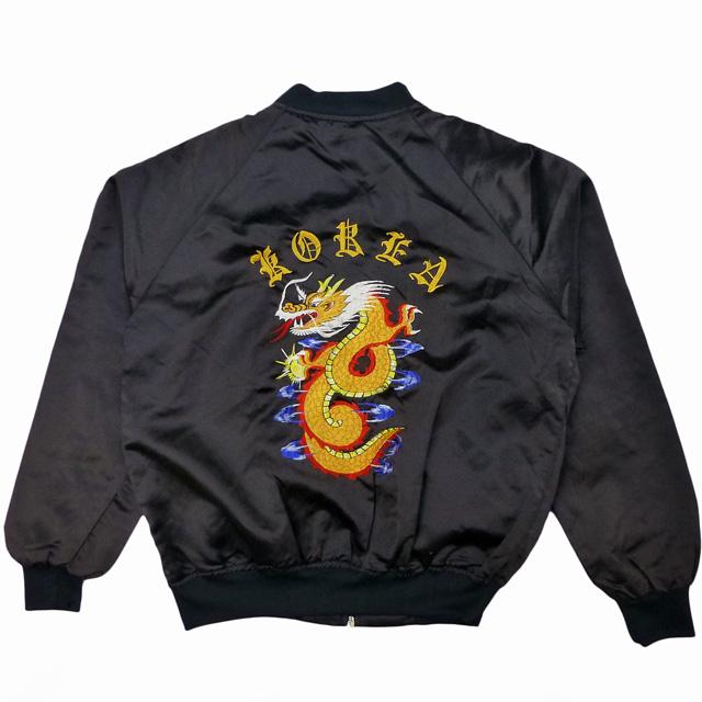 Used 80's Korea embroidery souvenir Jacket Dragon 80年代製 古着