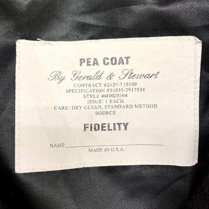 フィデリティ FIDELITY by GERALD & STEWART ピーコート Pコート 裏地