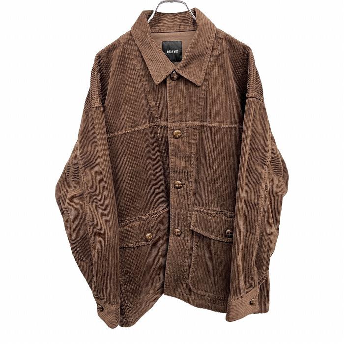BEAMS（ビームス） コーデュロイ ジャケット ビッグシルエット 無地