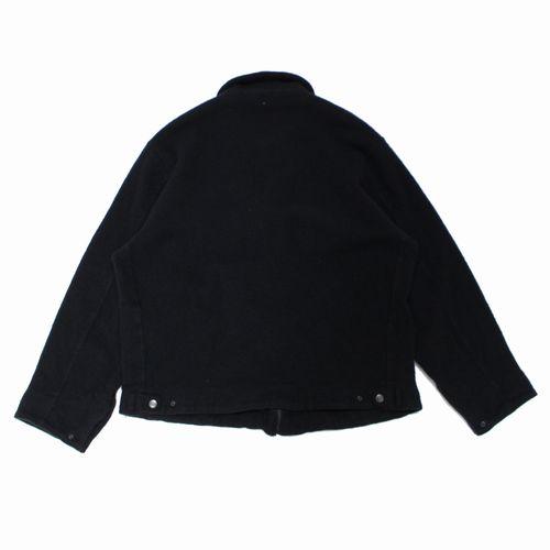 COMOLI コモリ 25AW 縮絨ウール ジップショートジャケット 2 ブラック