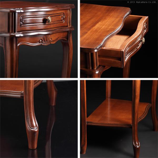 サイドチェスト コンソールテーブル 棚 収納 チェスト 1段 引き出し 猫