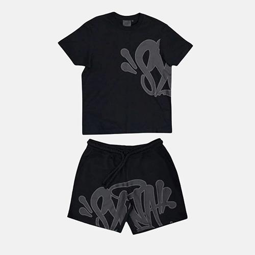SYNA WORLD T-SHIRT & SHORTS LOGO SET セットアップ【BLACK / GREY