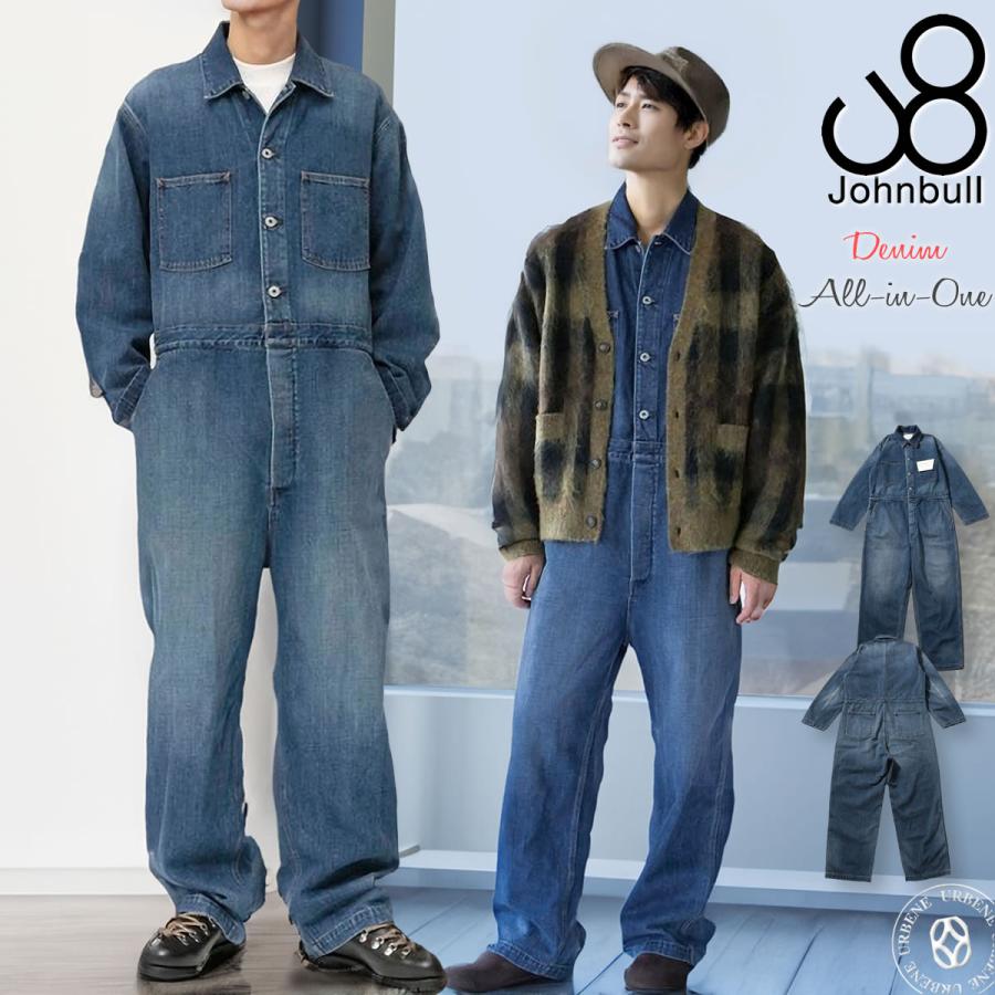 Johnbull（ジョンブル） メンズ 12.5オンスデニムオールインワン