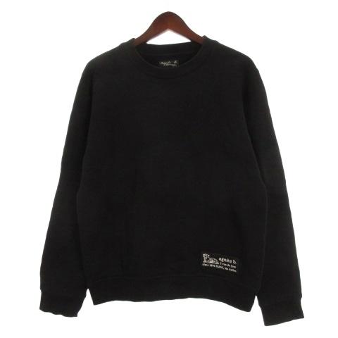 agnes b.（アニエスベー） トレーナー スウェット プリント ブラック