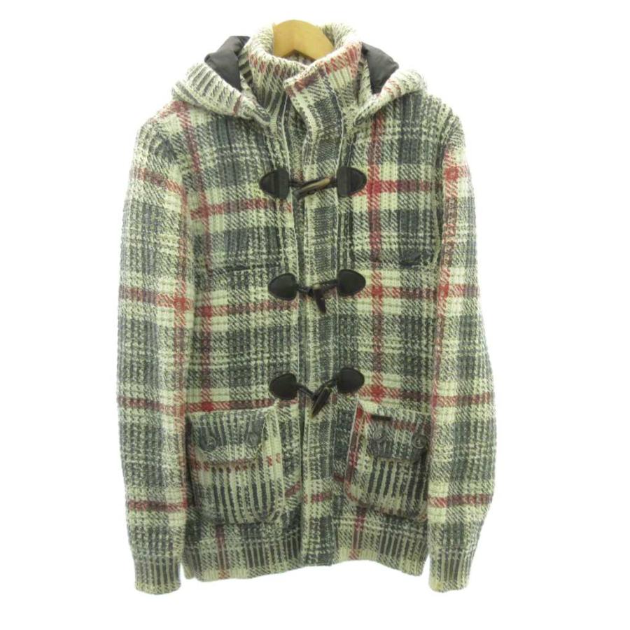 BARK（バーク） ダッフルコートチェック トグルボタン ロゴ マルチ