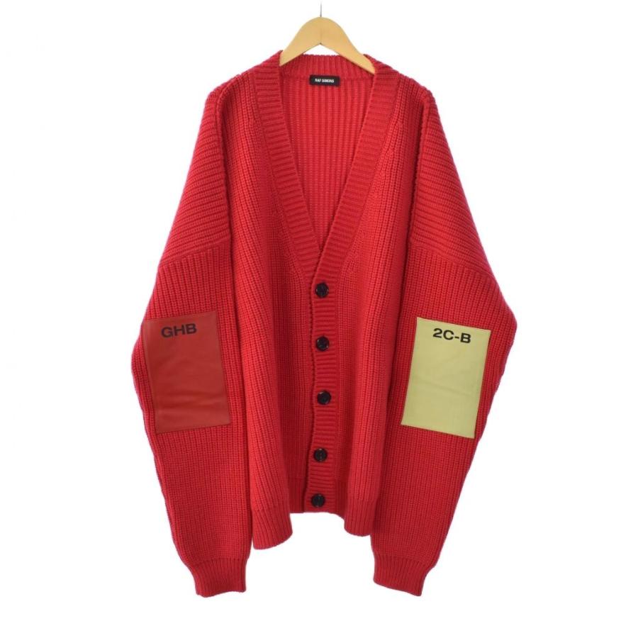 ラフシモンズ RAF SIMONS 18AW ニット オーバーサイズ カーディガン L
