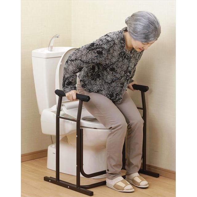 トイレ手すり 置き型 介護 置くだけ 工事不要 手摺 立ち上がり 補助