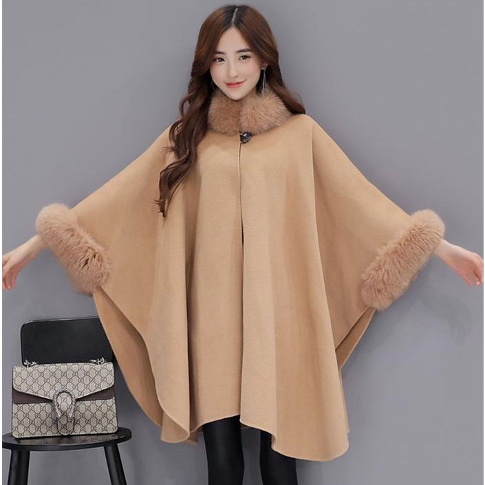 ポンチョ レディース マントコート ショール 大判 無地 長袖 肩掛け