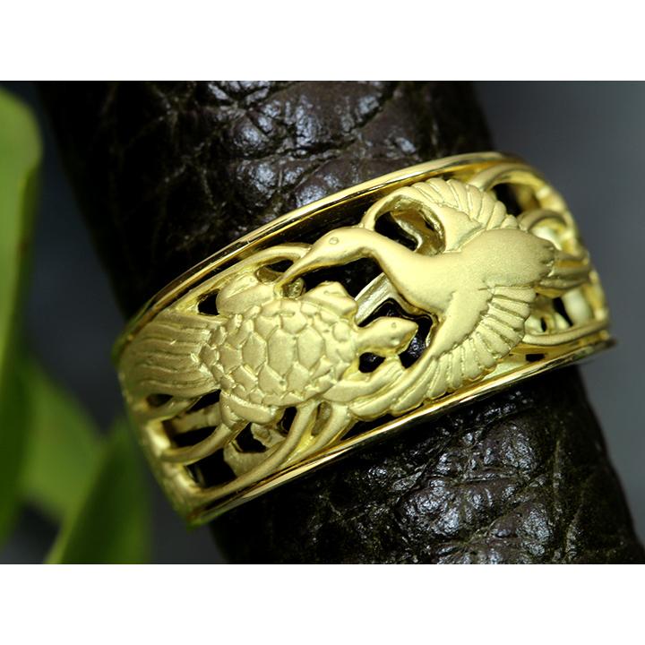 ギフト応援プライス 福神・縁起物 鶴亀（つるかめ） 細やかな彫刻