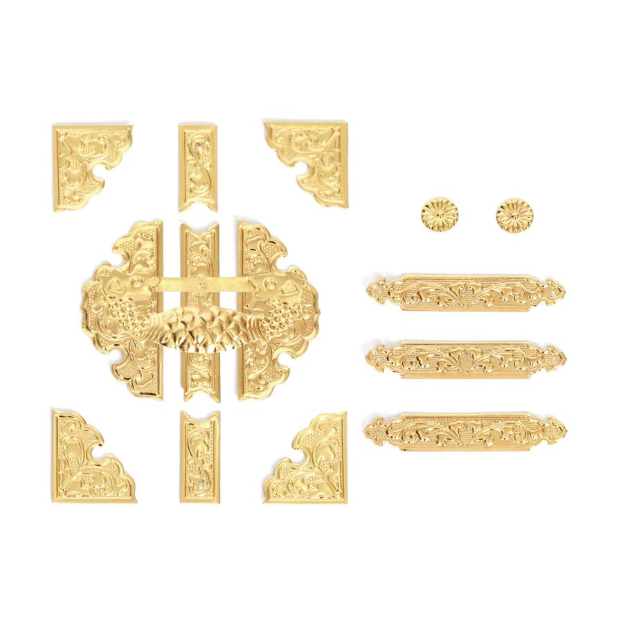 神棚 神具 仏具 やまこう 神棚 神具 錺金具 真鍮製 扉金具 一式 調度品