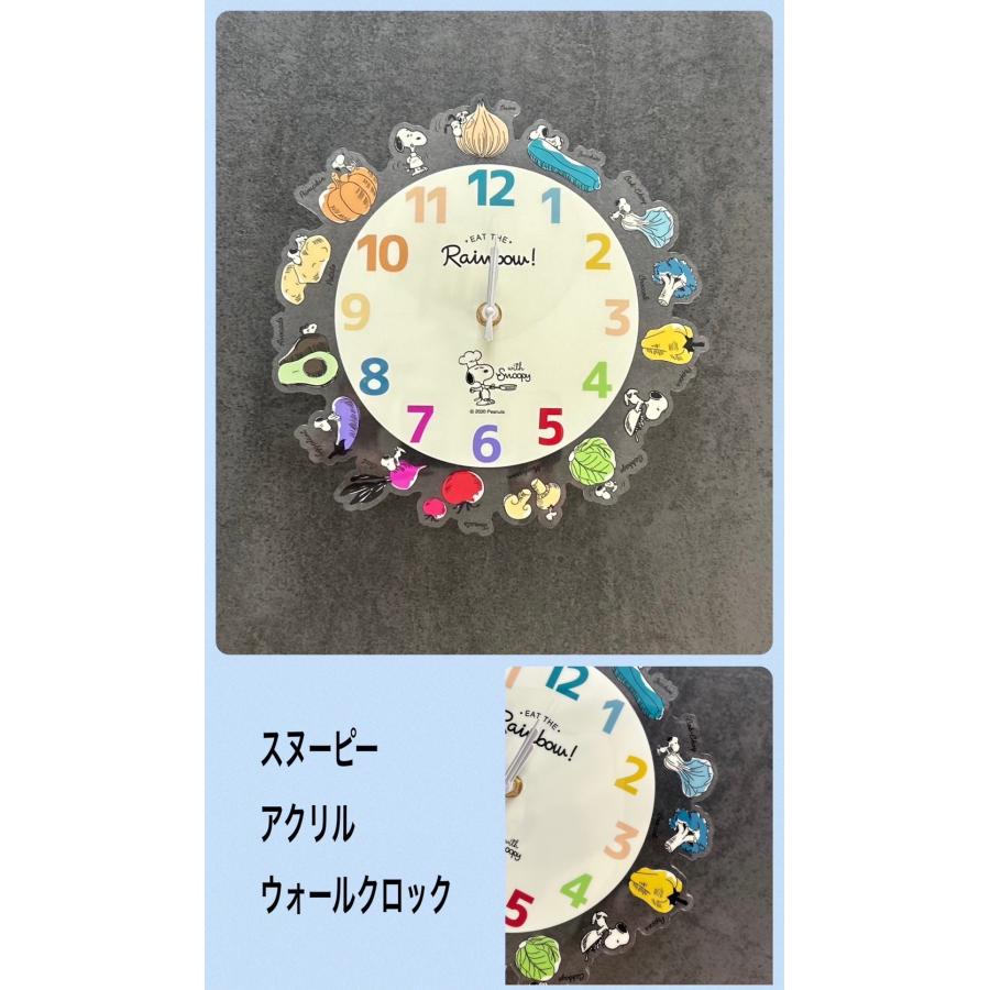 時計 壁掛け時計 スヌーピー 野菜 Snoopy PEANUT ピーナッツ