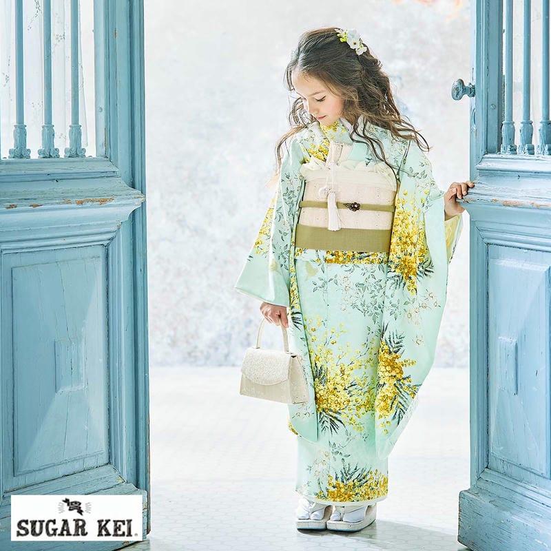 七五三 7歳着物 レンタル フルセット シュガーケイ ブランド着物 水色