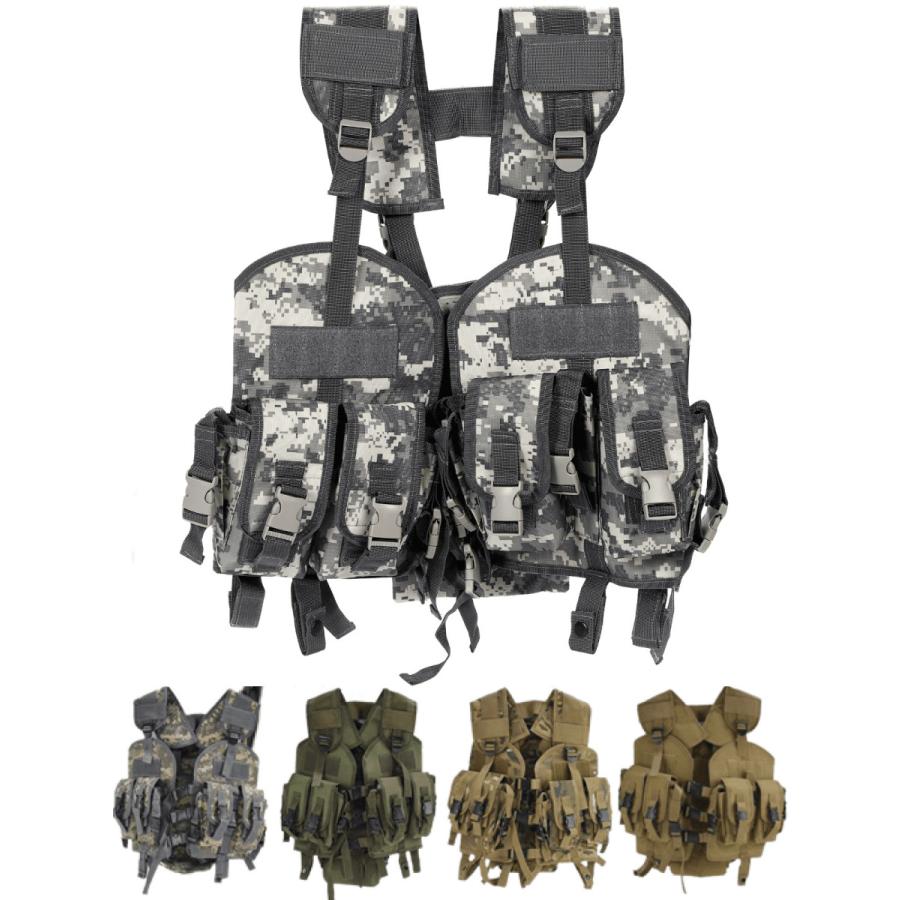 チェストリグ サバゲー ベスト タクティカルベスト リグ プレート