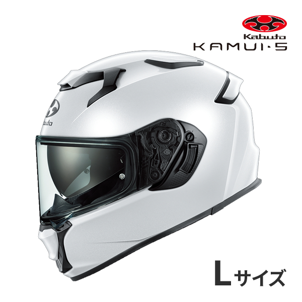 OGK Kabuto RYUKI XLサイズ（61-62cm） ホワイトメタリック バイク用