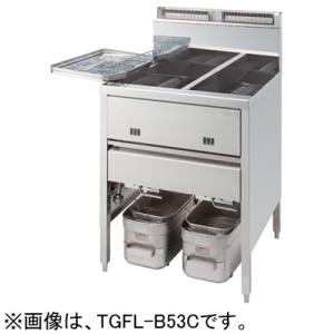 タニコー ガスフライヤー 都市ガス 15L TGFL-35C ◇ 幅350×奥行600×高