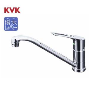 KVK 水栓金具【KM5011THS】キッチン水栓 シングル混合栓(撥水) 一般地