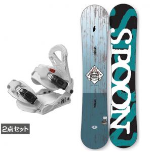スプーン NATURE BLUE ＆ EQUIP BINDING WHITE PRISM TGF BLACK 板＋