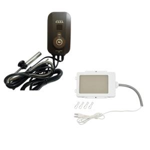 マルカン CASAデジタルサーモ300＋CASAヒートランプ60Wセット : アクア