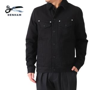 TIME SALE] DENHAM デンハム レザーコンビ スタンドカラージャケット