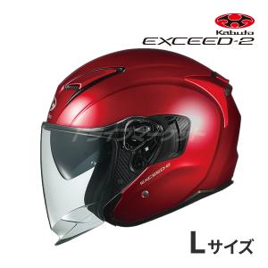 EXCEED OGK KABUTO EXCEED-2 シャイニーレッド M(57-58cm) ヘルメット
