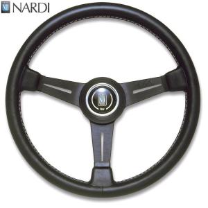 NARDI ナルディ N755 パンチングレザー&BKスポーク ディープコーン RD