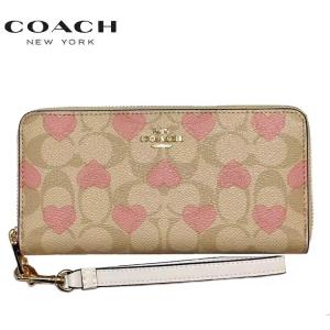 COACH（コーチ） 長財布 レザー ストロベリー 苺 プリント ロゴ リスト