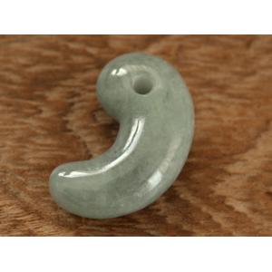 糸魚川翡翠異形勾玉 M07229 翠雅 作 43mm*25mm*14mm 糸魚川産 ヒスイ製